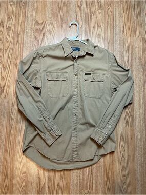 Men's Polo Ralph Lauren Long-Sleeve Button-Down Shirt - Brown